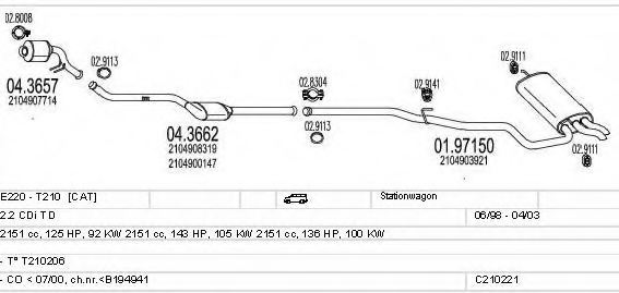 MTS C210221004338 Exhaust System